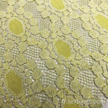 Tissu à tricoter en dentelle (jaune)